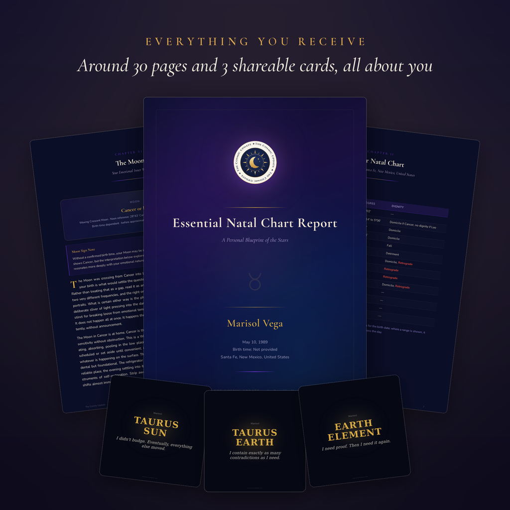 Essential Natal Chart Report