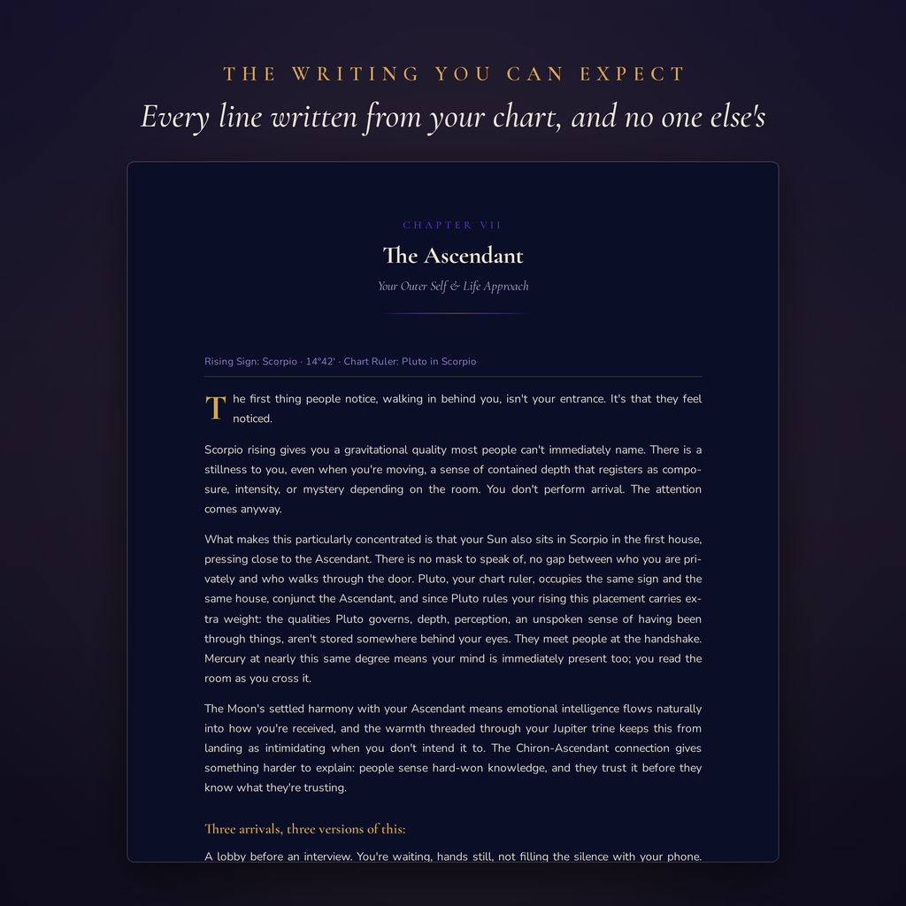 Full Natal Chart Report