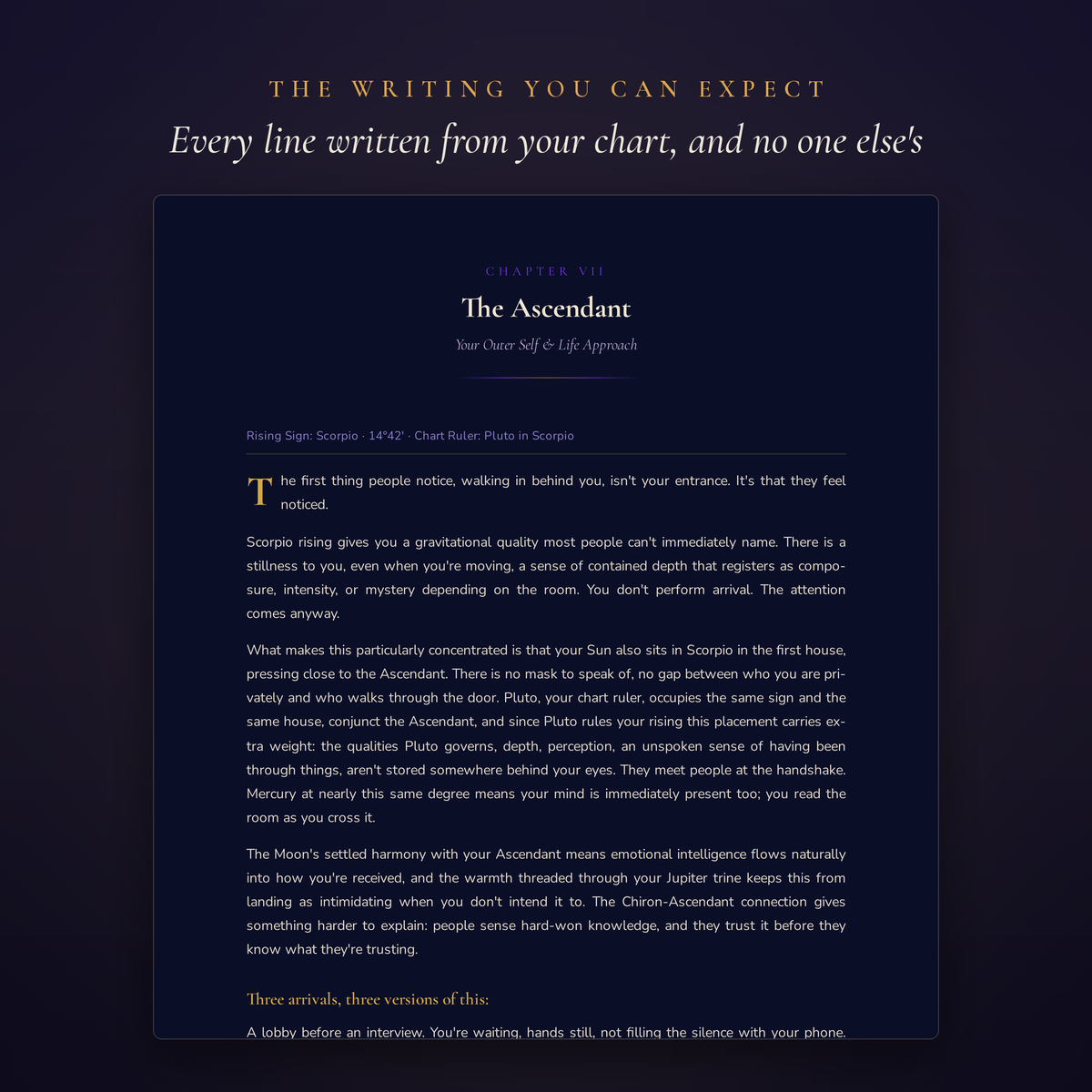 Full Natal Chart Report